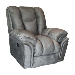 Recliner chair in grey colour